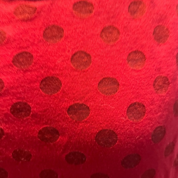 Brisas red polka dot muscle shirt - Picture 2 of 5